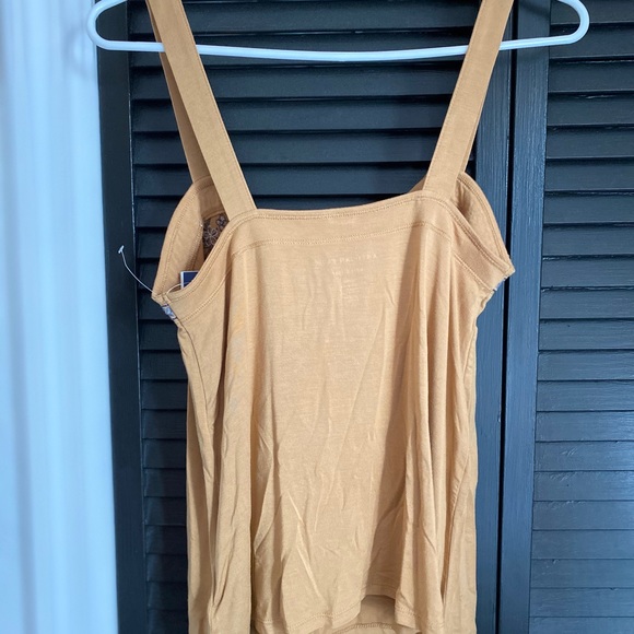 American Eagle Tan Floral Tank Top - Picture 2 of 2